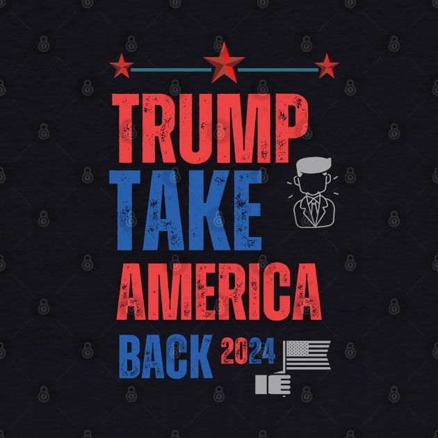 Modern Take America Back Trump 2024 by Adam4you
